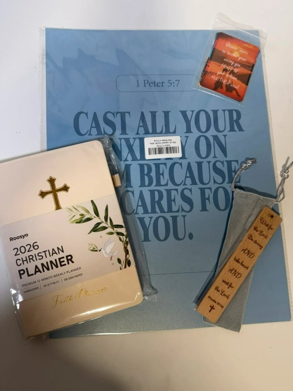 2026 Christian Gift Set Bible Verse Posters Cards Bookmark